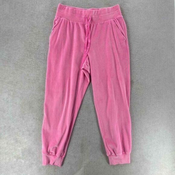 Victorias Secret L TRACKSUIT SET Full-zip Hoodie+jogger pant PINK VELOUR - Picture 7 of 16